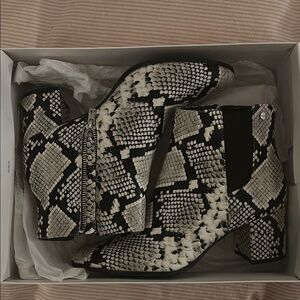 Snakeskin Ankle Boots